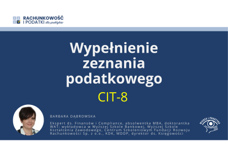 CIT-8_wypełnienie zeznania podatkowego